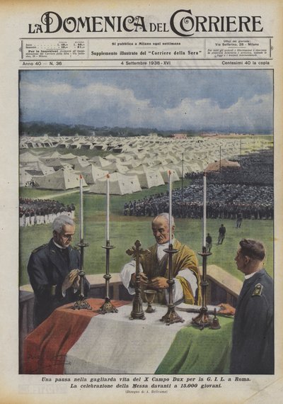 Et brudd i det spreke livet til X Campo Dux for GIL i Roma av Achille Beltrame