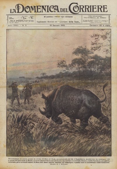 Et storviltjakteventyr i Afrika av Achille Beltrame