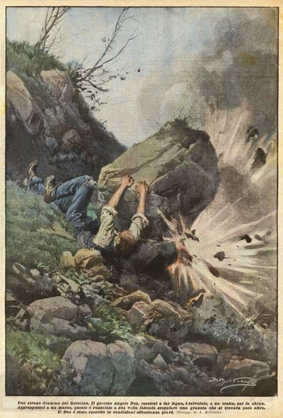 Et merkelig drama om Sabotino av Achille Beltrame