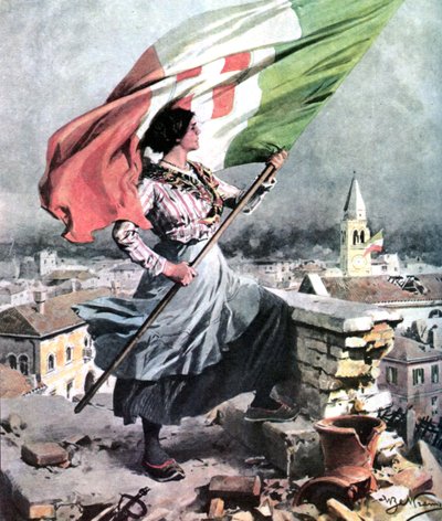 Første verdenskrig 1915 1918 Italia-Vittorio Veneto av Achille Beltrame
