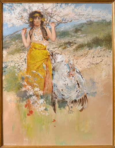 The Guardian of Turkeys av Achille Boschi