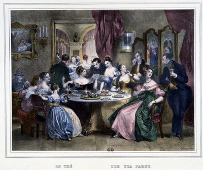 Fem timer: Tetid - i «Les heures de la Parisienne» av Achille Devéria av Achille Devéria