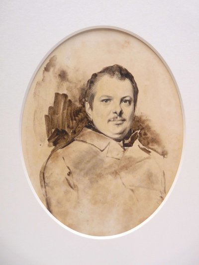 Portrett av Honoré de Balzac 1799-1850, ca. 1829. av Achille Devéria
