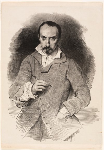 Selvportrett av Achille Devéria