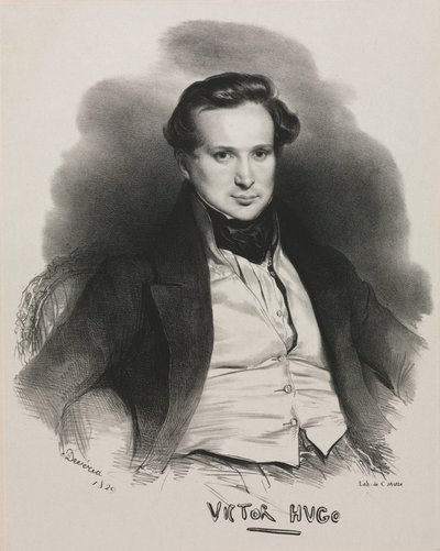 Victor Hugo, 1829. av Achille Devéria