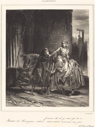 Joan av Burgund av Achille Devéria