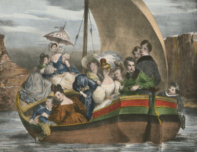 Gå på vannet, lufting på vannet av Achille Devéria