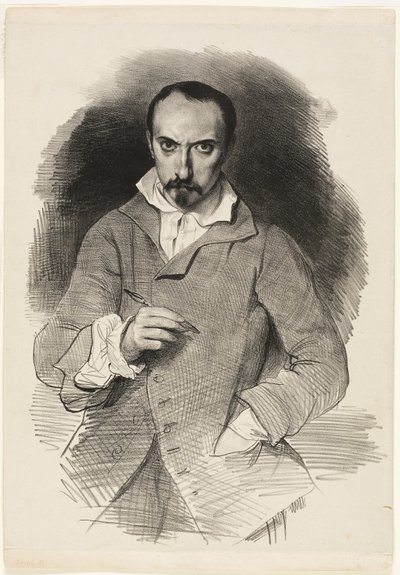 Selvportrett av Achille Devéria