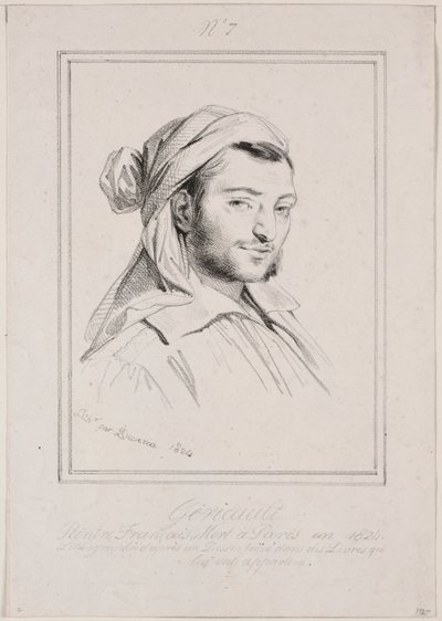 Theodore Gericault av Achille Devéria