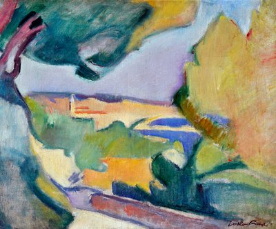 Middelhavslandskap, ca. 1907 (olje på lerret) av Achille Emile Othon Friesz