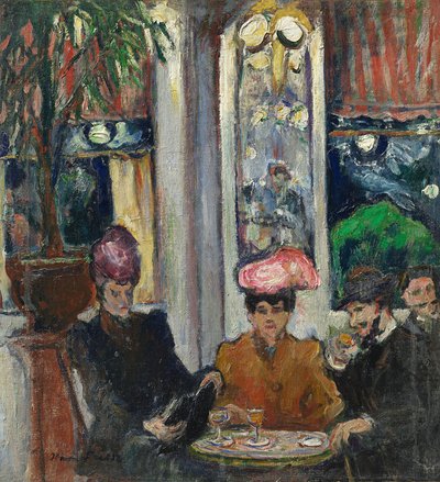 Scene i et parisisk brasserie av Achille Emile Othon Friesz