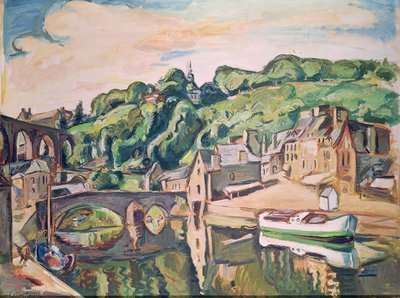 Utsikt over Dinan (olje på lerret) av Achille Emile Othon Friesz