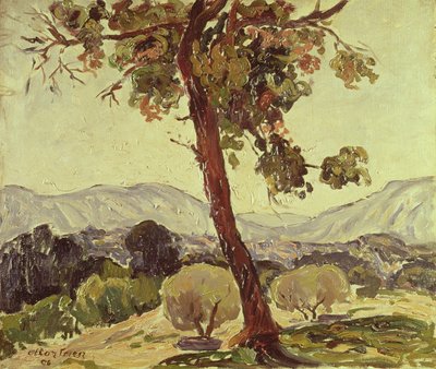 Skogkledd landskap av Achille Emile Othon Friesz