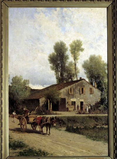 Fødested til Giuseppe Verdi i Roncole di Busseto av Achille Formis Befani