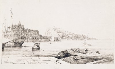 Havn ved Gaeta av Achille Gigante