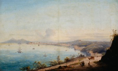 Veien til Posillipo (olje på lerret) av Achille Gigante