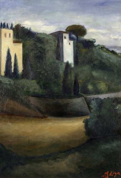 Villaer i Fiesole av Achille Lega