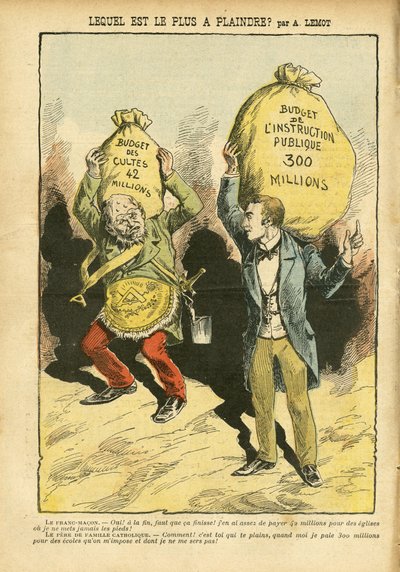 Illustrasjon av Achille Lemot (1846-1909) i Le Pelerin av Achille Lemot