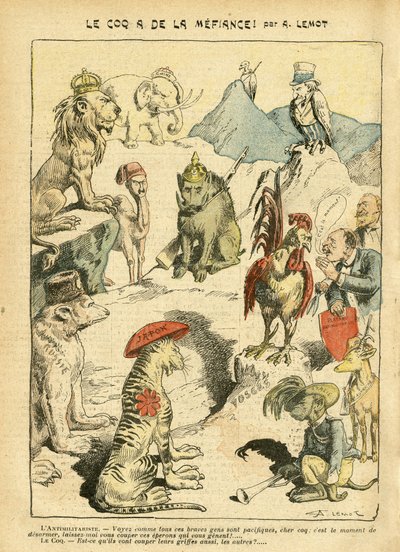 Illustrasjon av Achille Lemot (1846-1909) i Le Pelerin av Achille Lemot