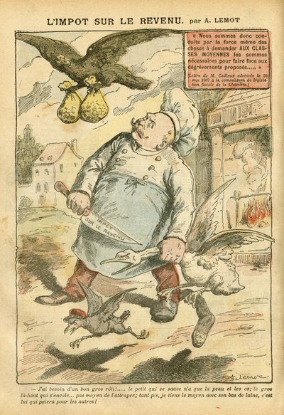 Illustrasjon av Achille Lemot (1846-1909) i Le Pelerin av Achille Lemot