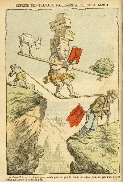 Illustrasjon av Achille Lemot (1846-1909) i Le Pelerin av Achille Lemot