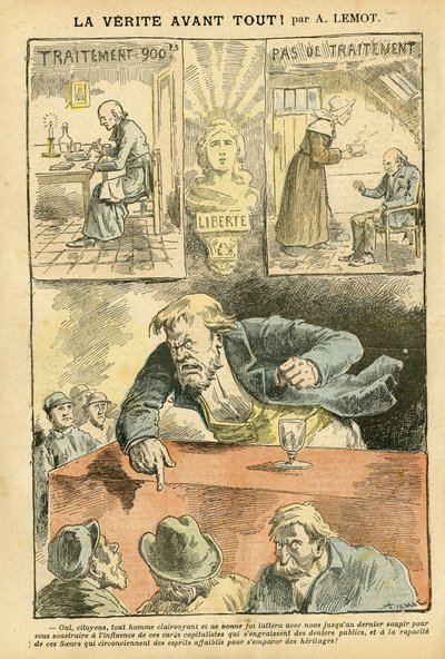 Illustrasjon av Achille Lemot (1846-1909) i Le Pelerin av Achille Lemot