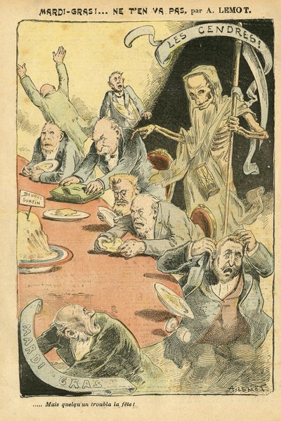 Illustrasjon av Achille Lemot (1846-1909) i Le Pelerin av Achille Lemot