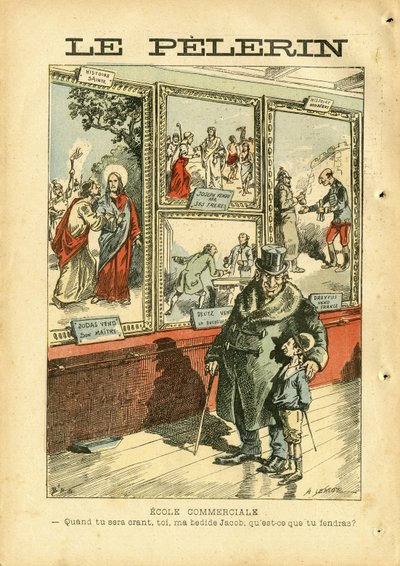Illustrasjon av Achille Lemot (1846-1909) i Le Pelerin av Achille Lemot