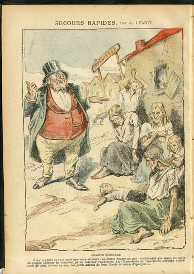 Illustrasjon av Achille Lemot (1846-1909) i Le Pelerin av Achille Lemot
