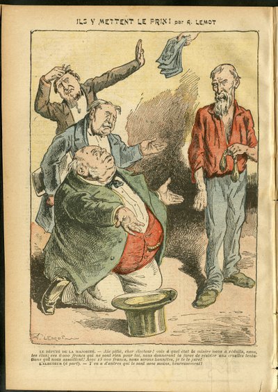 Illustrasjon av Achille Lemot (1846-1909) i Le Pelerin av Achille Lemot