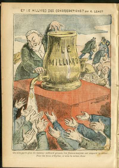 Illustrasjon av Achille Lemot (1846-1909) i Le Pelerin av Achille Lemot