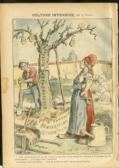 Illustrasjon av Achille Lemot (1846-1909) i Le Pelerin av Achille Lemot