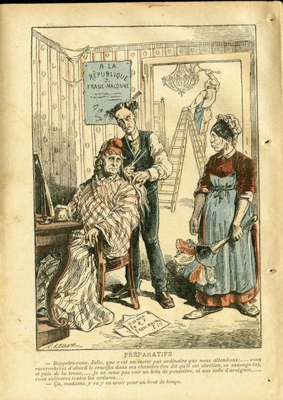 Illustrasjon av Achille Lemot (1846-1909) i Le Pelerin av Achille Lemot