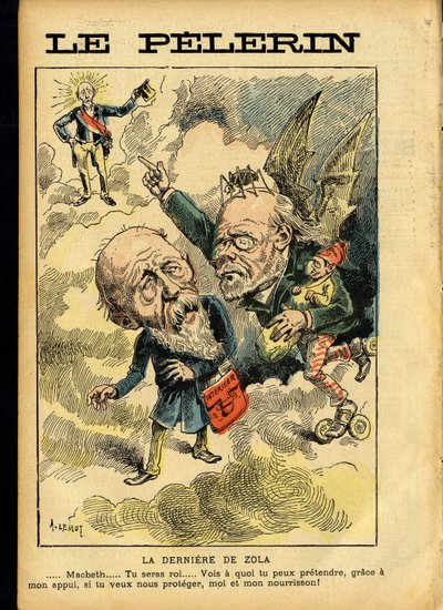 Illustrasjon av Achille Lemot (1846-1909) i Le Pelerin av Achille Lemot