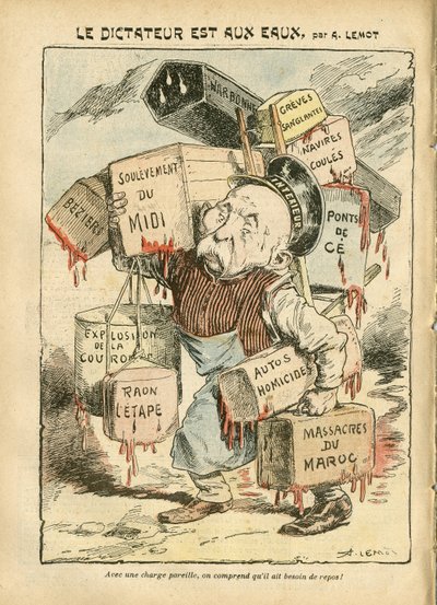 Illustrasjon av Achille Lemot (1846-1909) i Le Pelerin av Achille Lemot