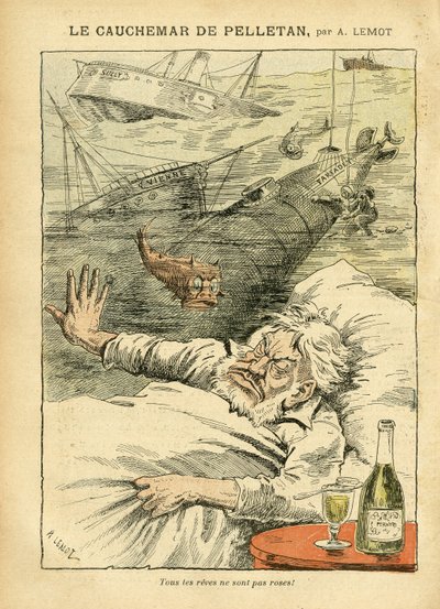 Illustrasjon av Achille Lemot (1846-1909) i Le Pelerin, 30.7 , Pelletan Cam av Achille Lemot