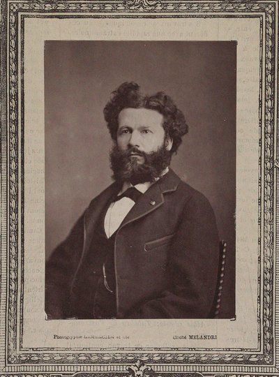 Portrett av Camille Flammarion 1842-1925, 1880. av Achille Melandri