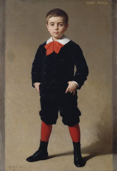 Portrett av Henri Achille, kunstnerens sønn, 1881 av Achille Zo
