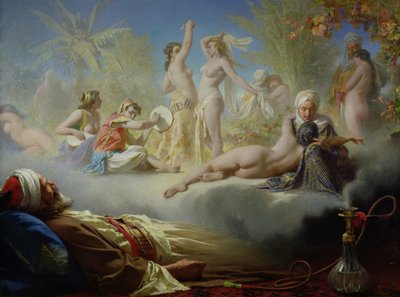 Den troendes drøm, ca. 1870 av Achille Zo