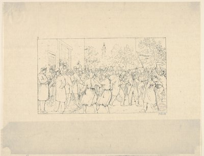 Valg i Baltimore, november, 1862 fra Confederate War Etchings, 1861-63. av Adalbert John Volck