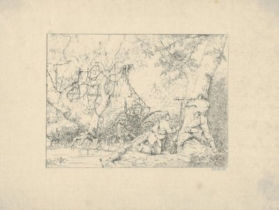 Vicksburg Canal fra Confederate War Etchings, 1861-63. av Adalbert John Volck