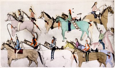 Sioux-krigere ved 