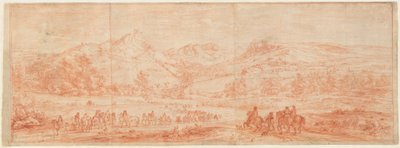 Französische Truppen vor Salins und den umliegenden Hügeln av Adam Frans van der Meulen