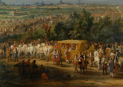 Inntreden av Ludvig XIV av Adam Frans van der Meulen