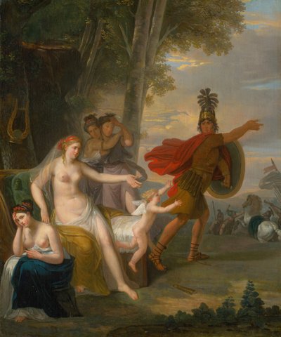 Hectors farvel til Andromache, 1760. av Adam Friedrich Oeser