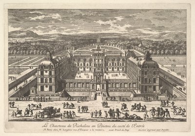 Château de Richelieu en Poictou fra inngangssiden, 1600-tallet. av Adam Perelle