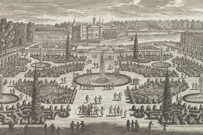 The Parterre of the Orangerie at Chantilly, 1680-tallet, 1680-tallet. av Adam Perelle