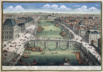 The Royal Bridge of the Tuileries - in "" Paris"" av Perelle av Adam Perelle