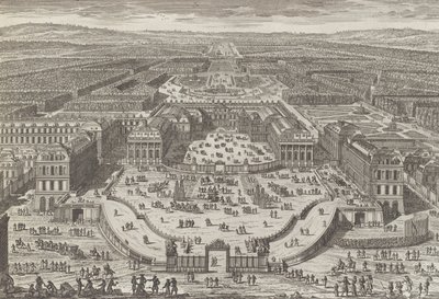Generell utsikt over slottet i Versailles, 1680-tallet, 1680-tallet. av Adam Perelle