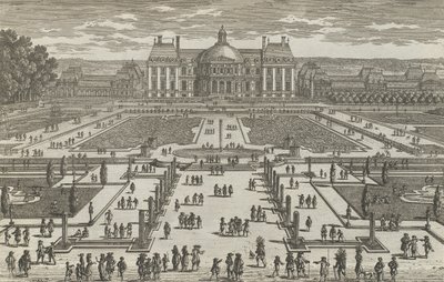 Utsikt over Vaux-Le-Vicomte, 1680-tallet, 1680-tallet. av Adam Perelle